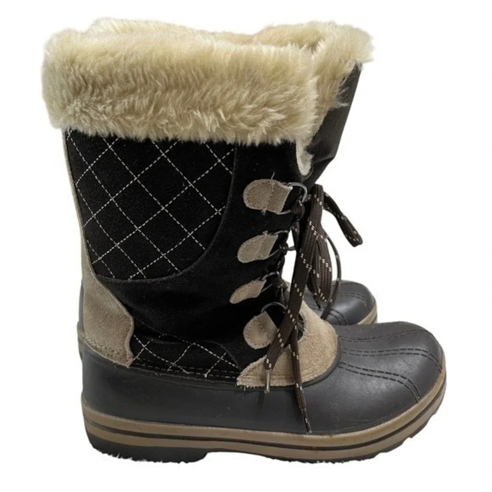 Magellan Womens Winter‎ Snow Boots Insulated Waterproof Fur Lined Size 7